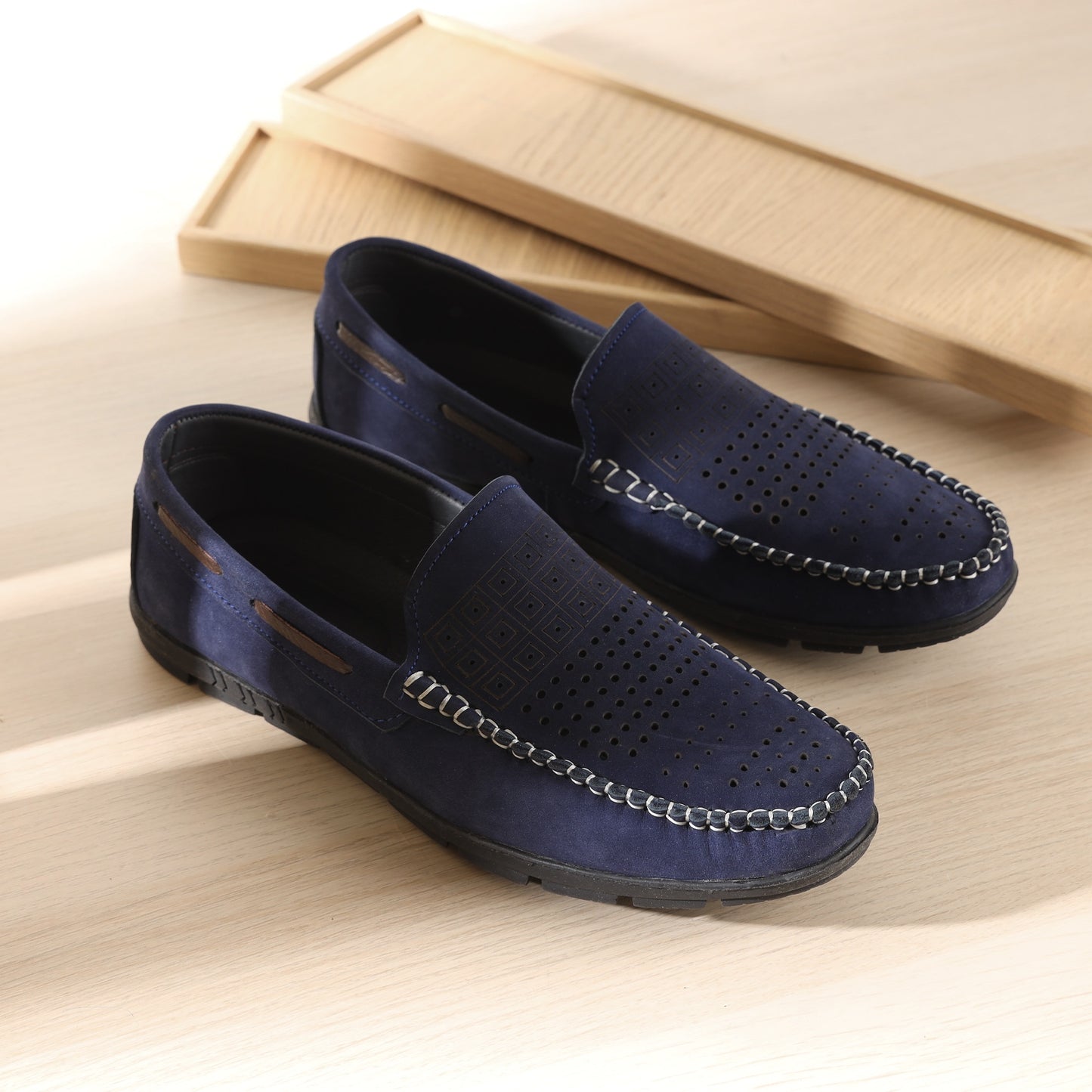 Vented Suede Loafers (M1)