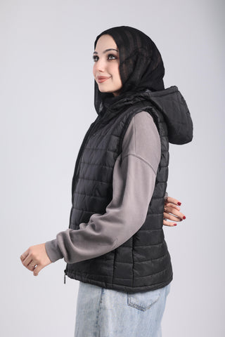 Waterproof Hooded Winter Vest