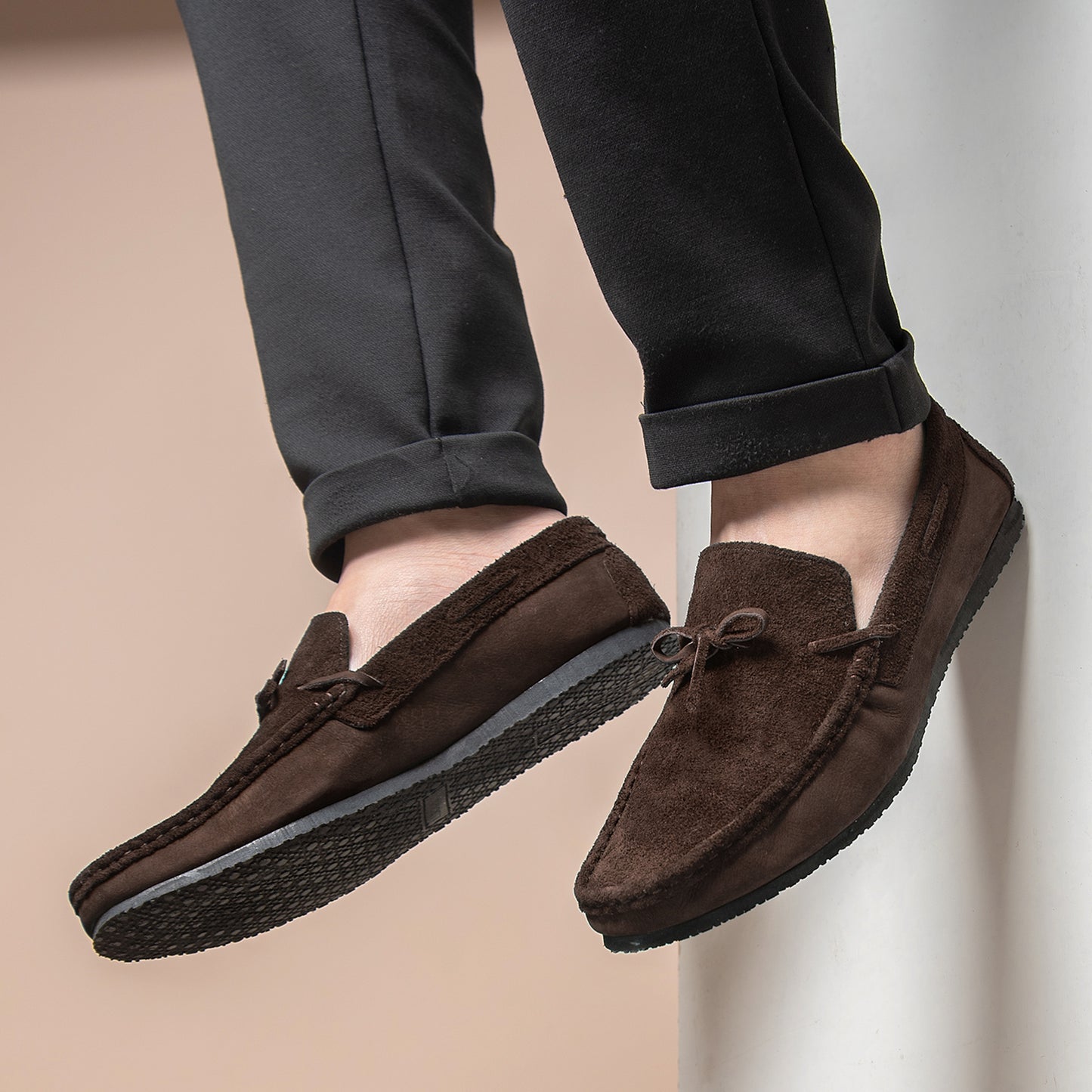 Lace Suede Loafers (M11)