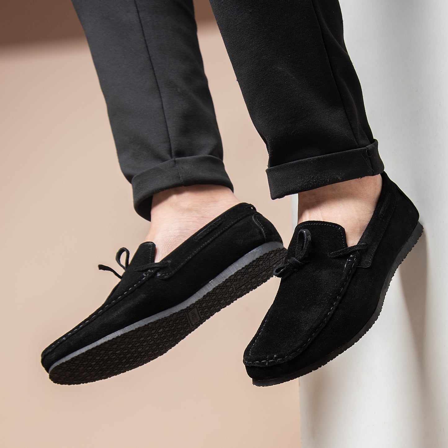 Lace Suede Loafers (M11)