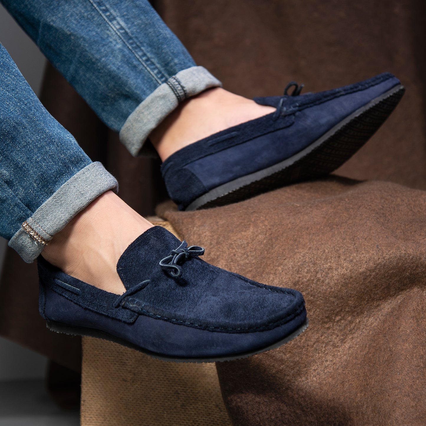 Lace Suede Loafers (M11)