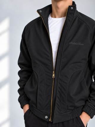 Arctic Gabardine Bomber Jacket