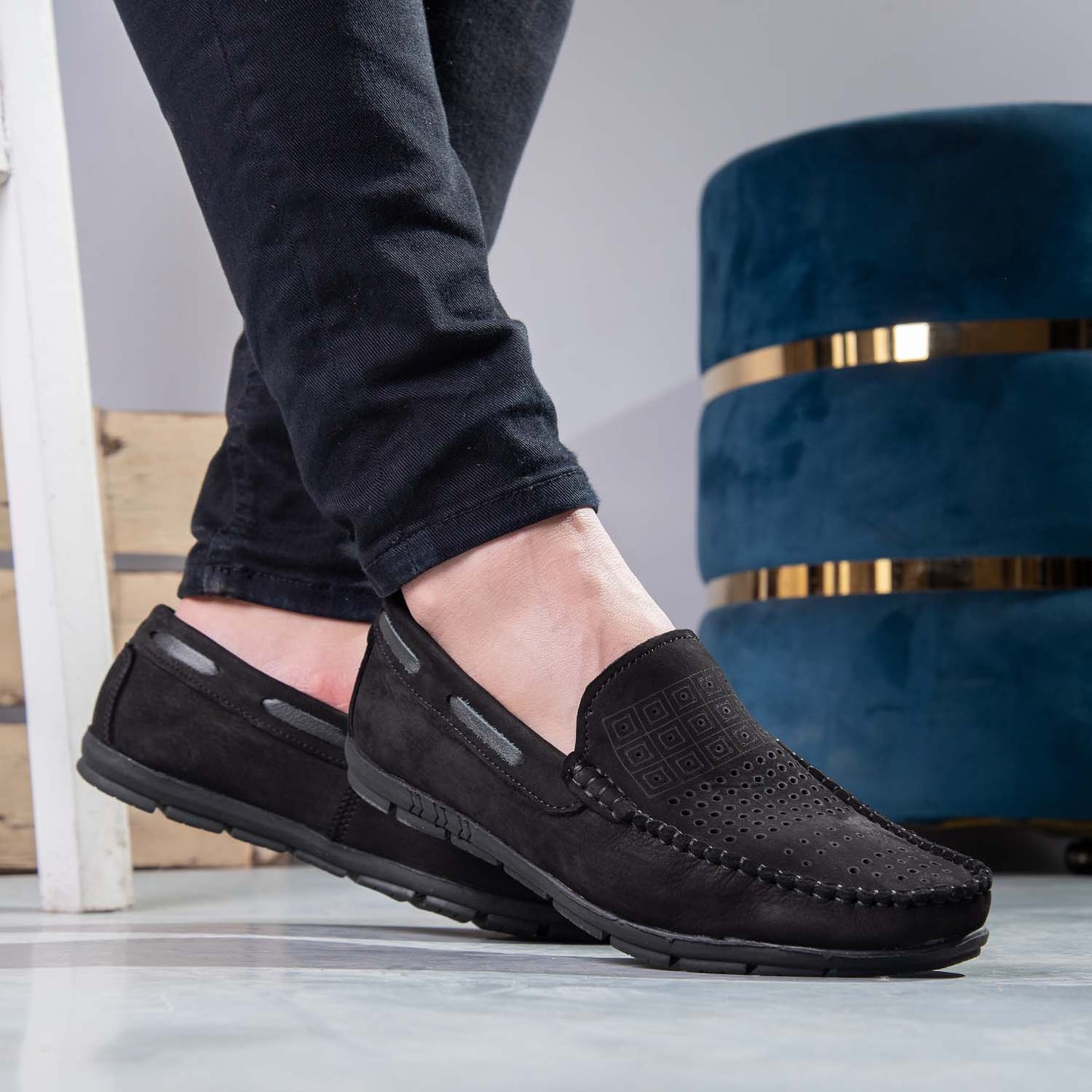 Vented Suede Loafers (M1)