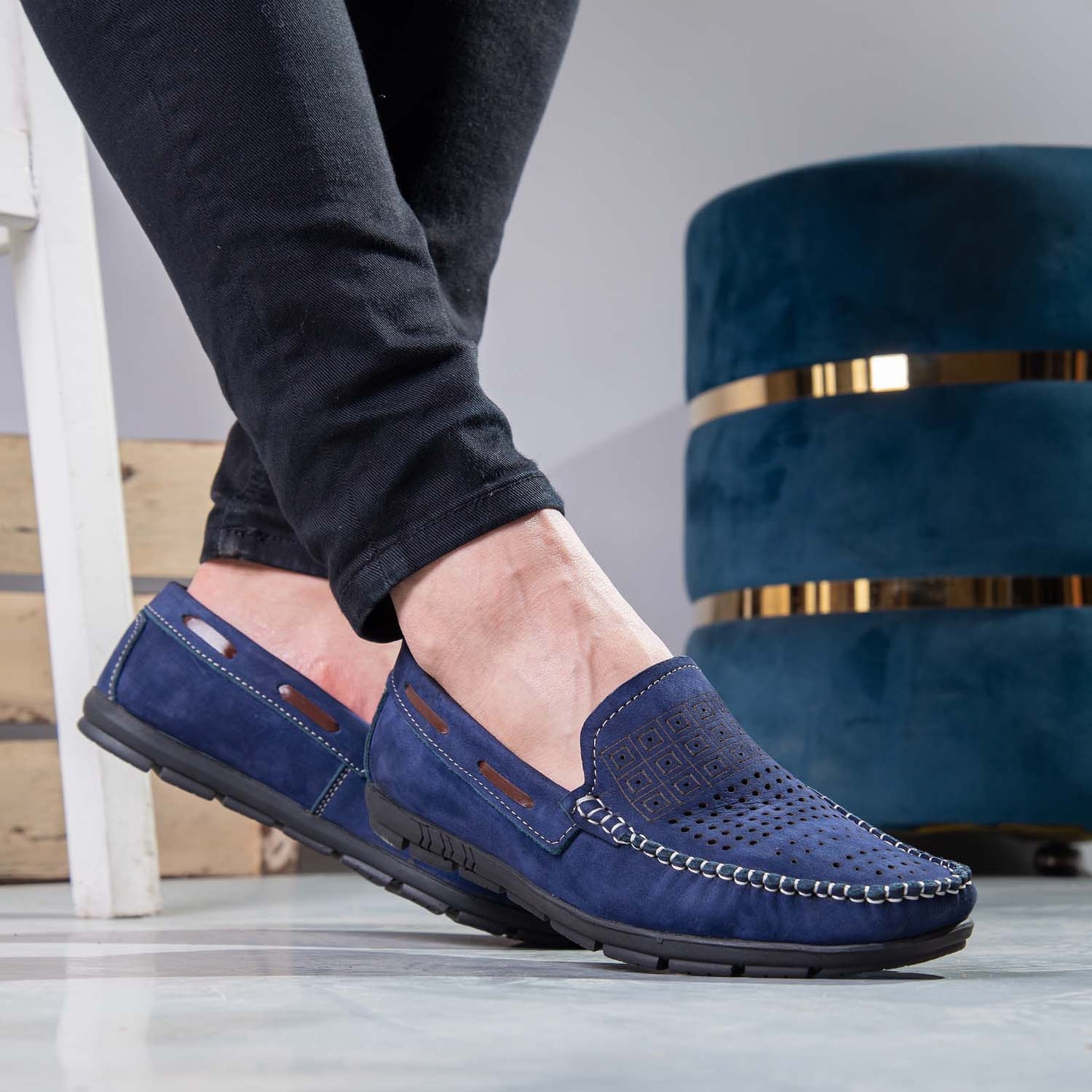 Vented Suede Loafers (M1)