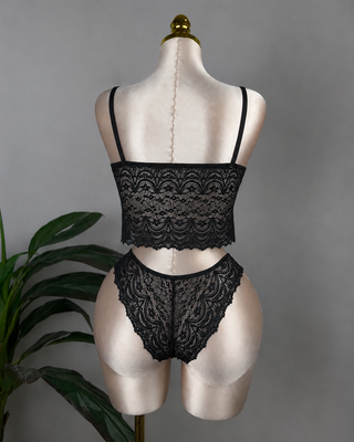 Women’s 4-Piece Satin Lingerie Set