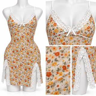 Women’s Floral Chiffon Nightdress