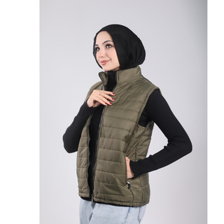 Waterproof High Collar Winter Vest