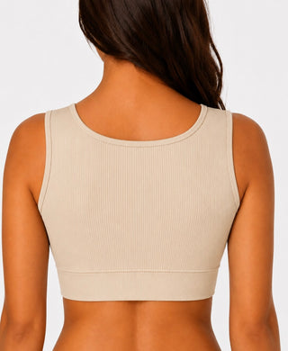 Seamless Ribbed Push-Up Bra – 3-Piece Pack