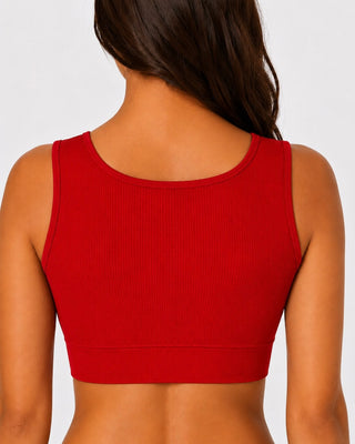 Seamless Ribbed Push-Up Bra – 3-Piece Pack