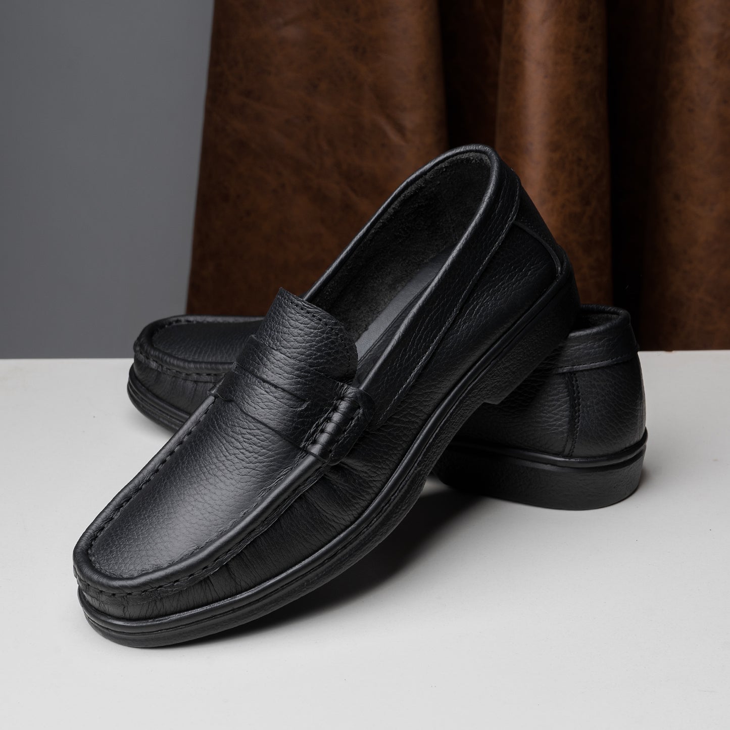 Genuine Leather Loafers (M13)