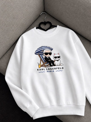 Karl Paris Oversized Crewneck Sweatshirt