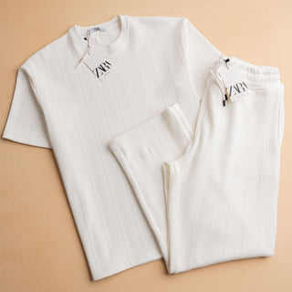 Jacquard Pants Set (T-shirt)