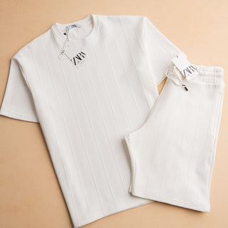 Jacquard Shorts Set (T-shirt)