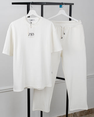 Jacquard Pants Set (T-shirt)