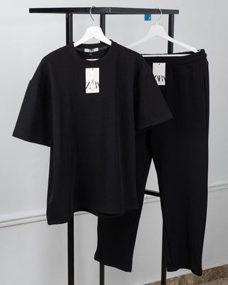 Jacquard Pants Set (T-shirt)