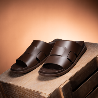 Leather Slider Slipper