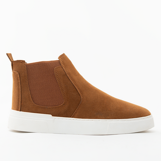 Sand Lux Suede Low-cut Ankle Boots