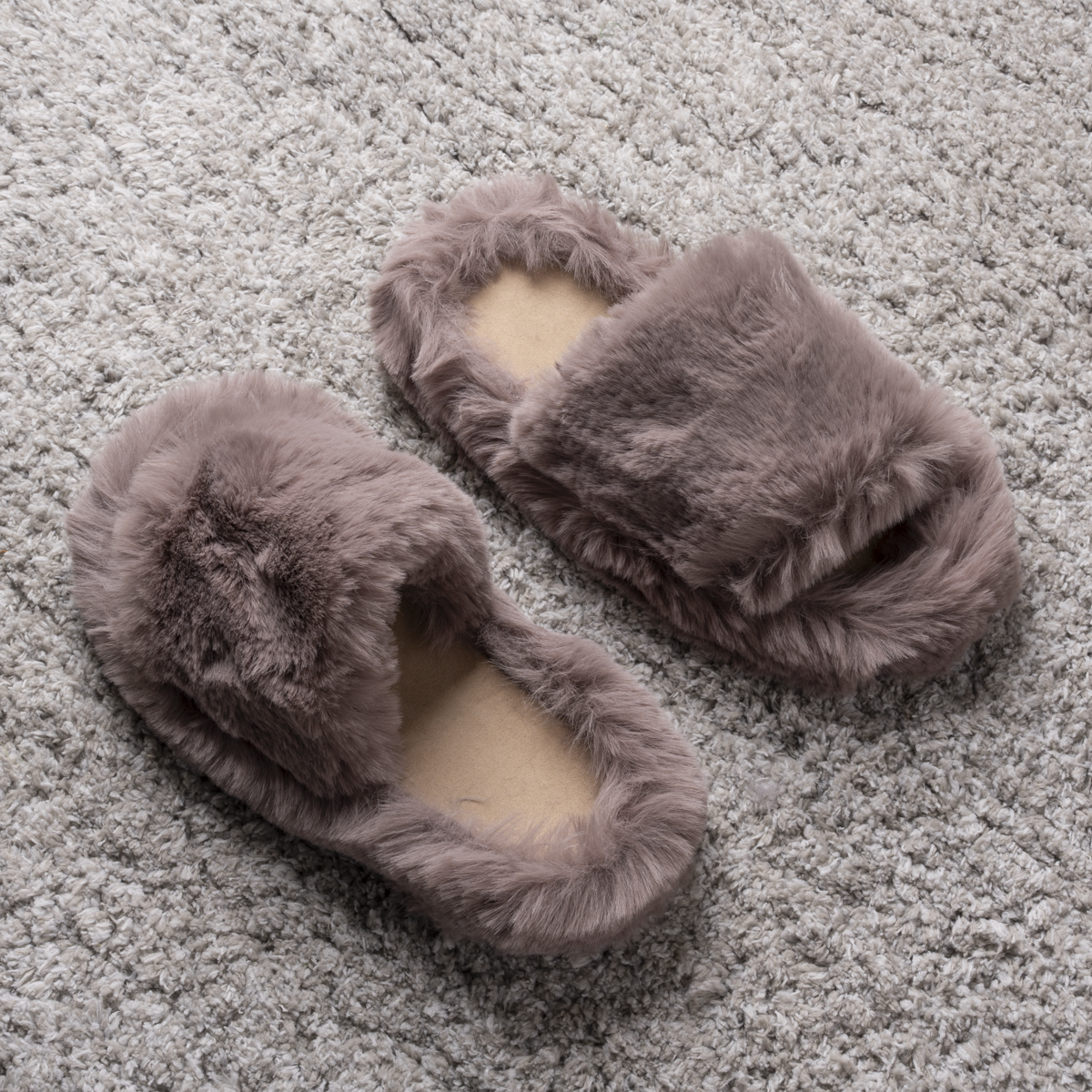 Faux Fur Slippers