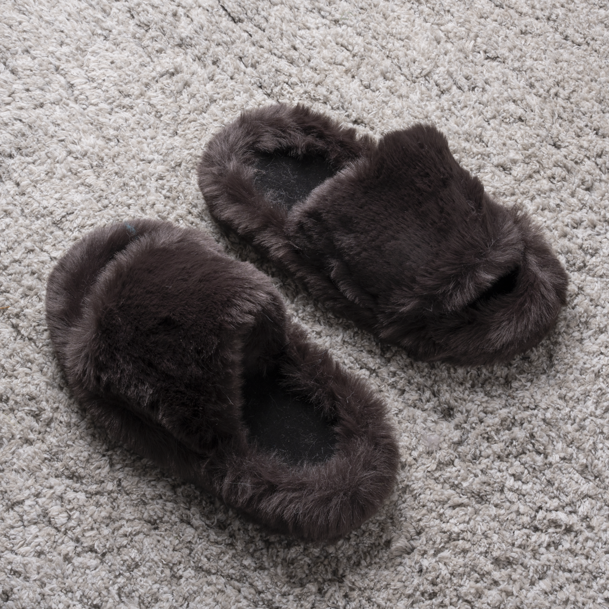 Faux Fur Slippers