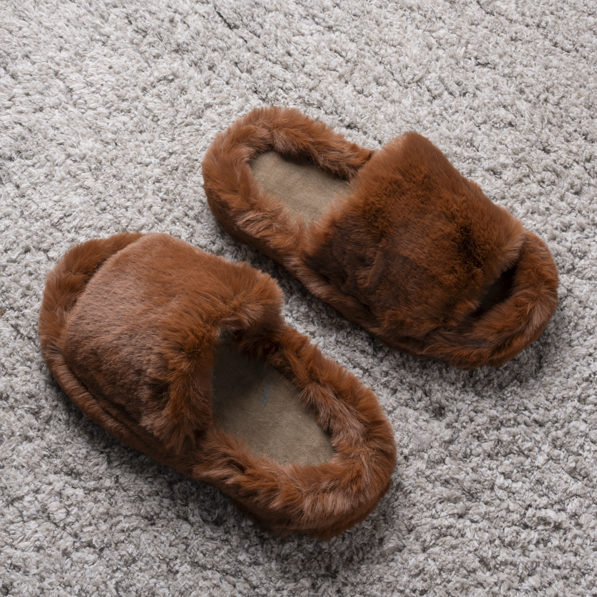 Faux Fur Slippers