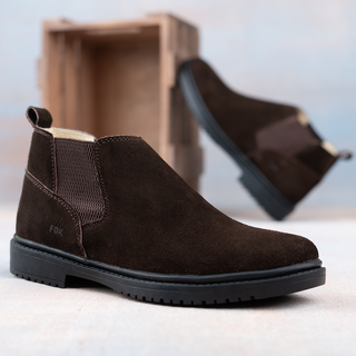 Men's Suede Fox Half Boots