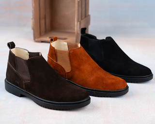 Men's Suede Fox Half Boots