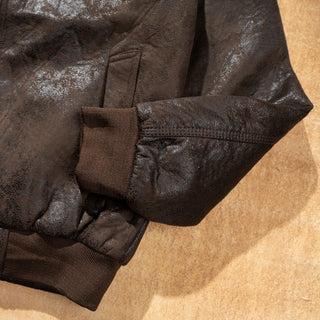 Leather Fur Collar Jacket