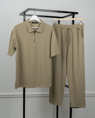 Zipper Marseille Pants Set