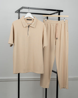 Zipper Marseille Pants Set