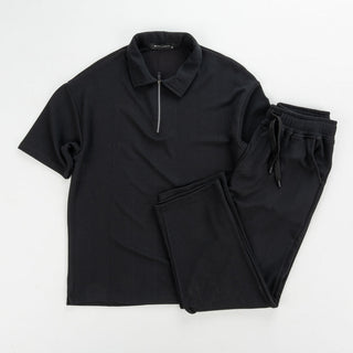 Zipper Marseille Pants Set