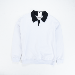 Contrast Collar Sweatshirt