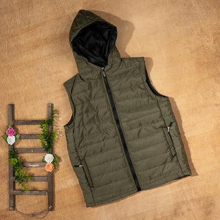 Waterproof Hooded Winter Vest