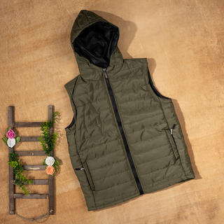 Hooded Neck Waterproof Vest