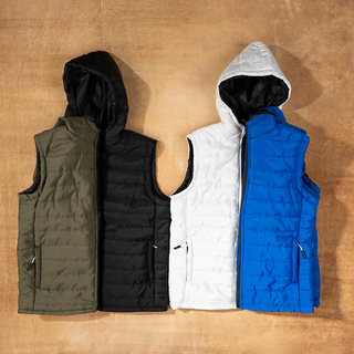 Hooded Neck Waterproof Vest