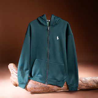 Men’s Polo Hoodie Sweatshirt