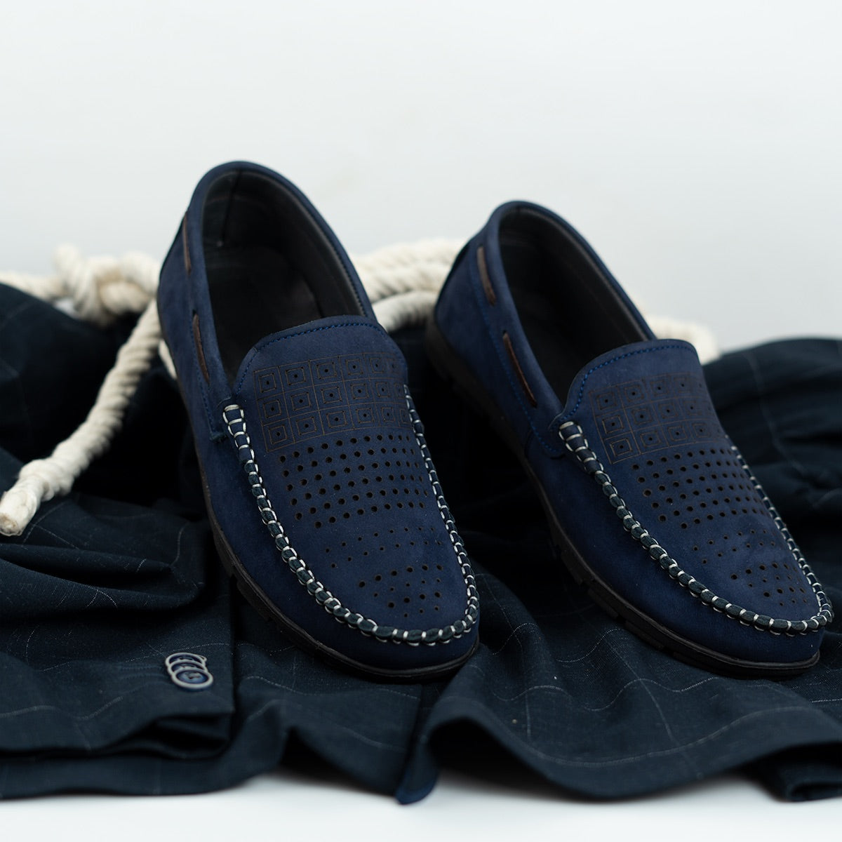 Vented Suede Loafers (M1)