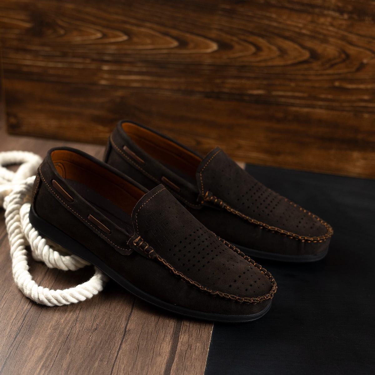 Vented Suede Loafers (M1)