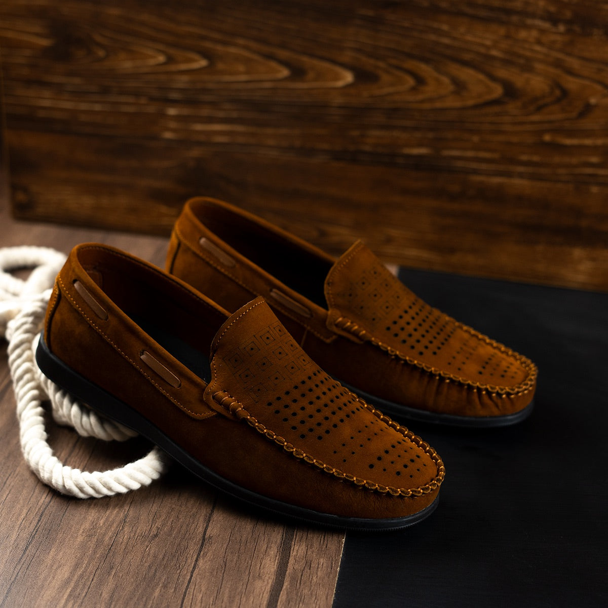 Vented Suede Loafers (M1)