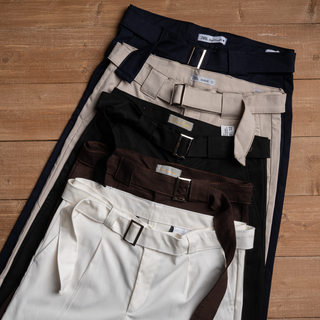 Classic Gabardine Belt Pants