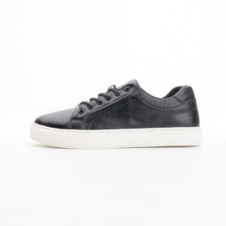 Black Leather Sneakers