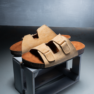 Natural Suede Slipper