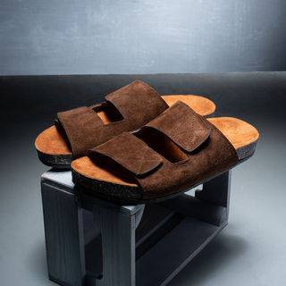 Men’s Natural Suede Slipper