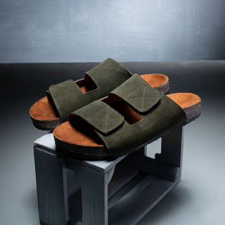 Men’s Natural Suede Slipper