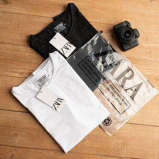Zara Unisex Basic T-Shirt – 3-Piece Bundle