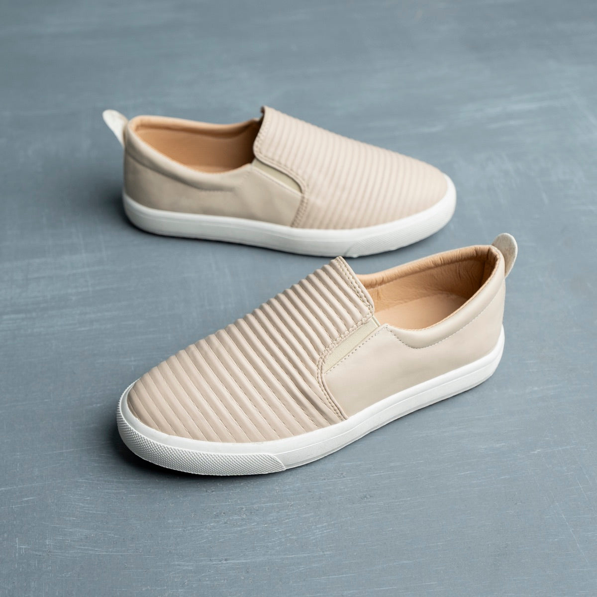 Textured Flat Slip-On