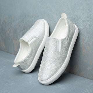 Metal Colored Slip-On