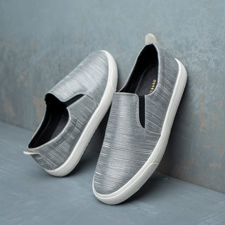 Metal Colored Slip-On