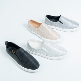 Metal Colored Slip-On