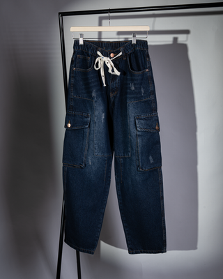 Men’s Distressed Cargo Jeans