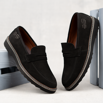 Strapped-up Suede Loafers (M3)